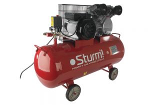 AC931031 Воздушный компрессор Sturm, 2400 Вт, 100 л, 370 л/мин, 8 бар, 1100 об/мин, ремень ― SOLO-SHOP