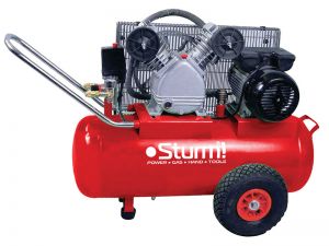 AC9323 Воздушный компрессор Sturm, 2400 Вт, 50л, 410л/мин, 8бар, 2850 об/мин, предохр. клапан ― SOLO-SHOP